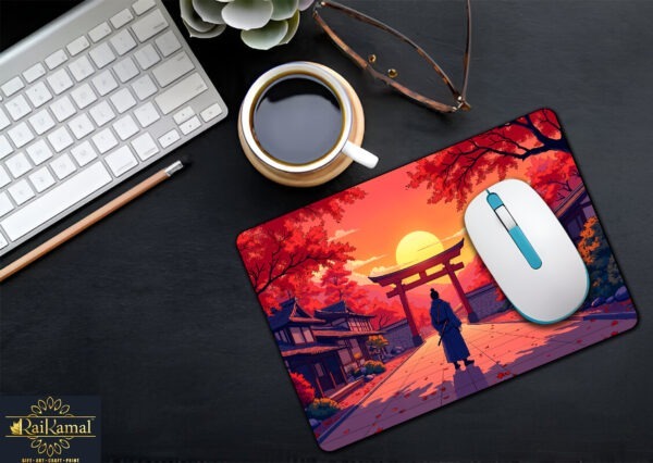 Samurai Sunset Mouse Pad 12