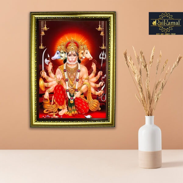 Five Face Hanuman Photo Frame