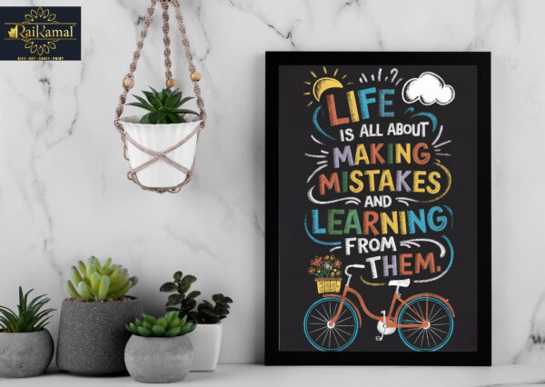 Motivational Quotes Typography Wall Photo Frame 8